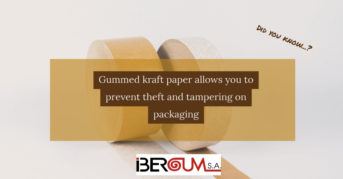 Kraft gummed tape/water activated tape and robbery in packaging